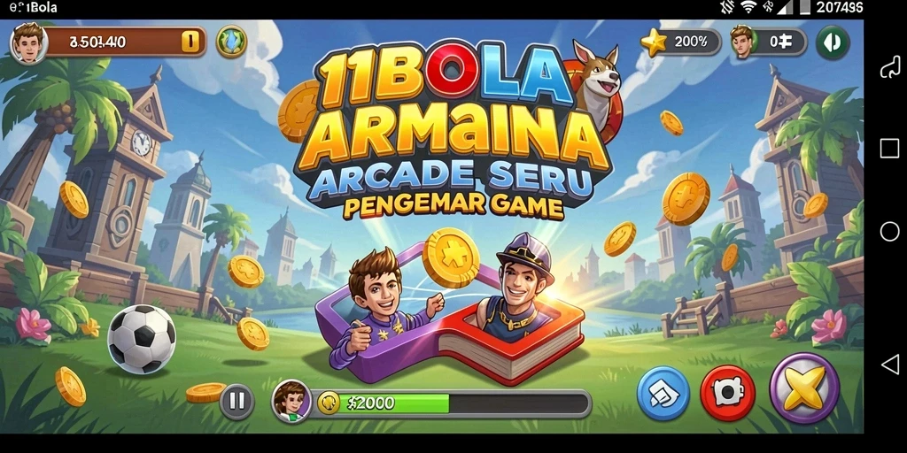 Tampilan gameplay seru dan penuh aksi di 11BOLA.