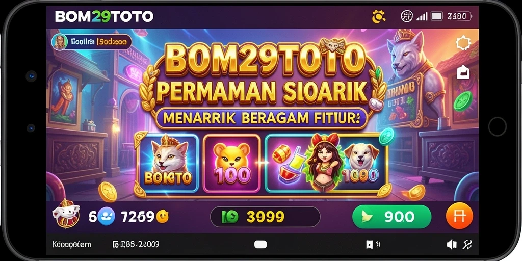 Tampilan gameplay menarik dari BOM29TOTO yang menampilkan keseruan bermain Slot.