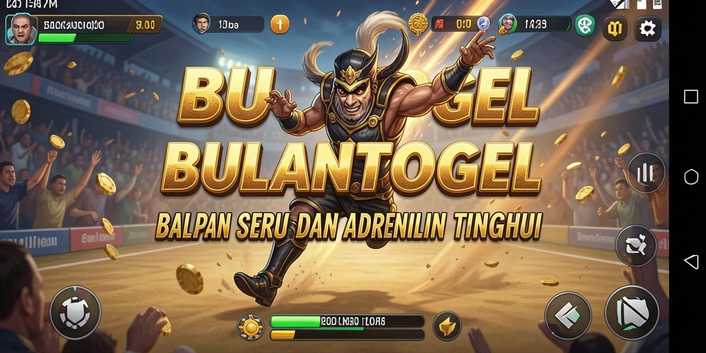 Tampilan gameplay seru di BULANTOGEL saat balapan.
