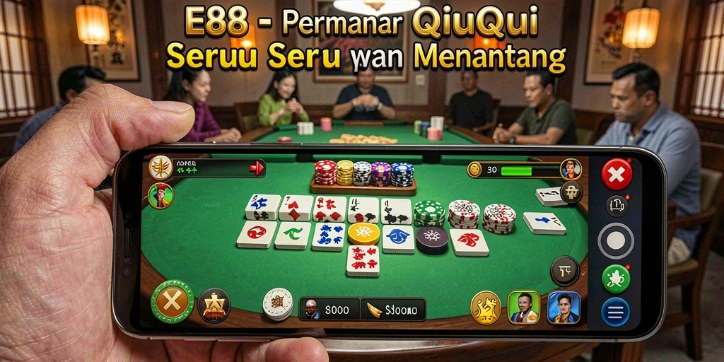 Tampilan gameplay seru E88 dalam permainan QiuQiu.