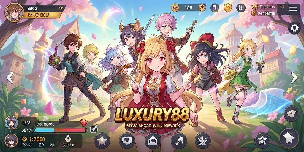 Gameplay seru dalam dunia Anime dengan karakter menawan.