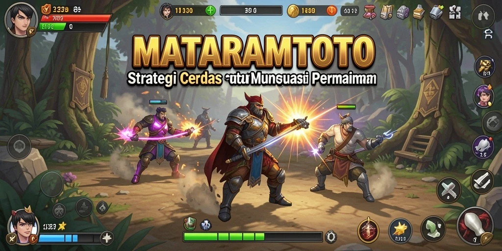 Tampak aksi mendebarkan dari gameplay MATARAMTOTO yang strategis.