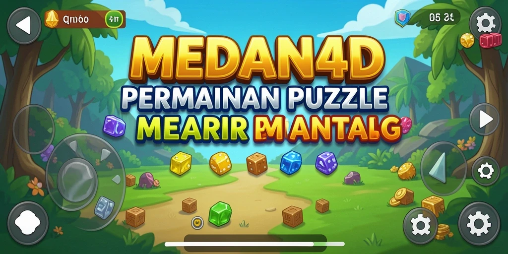 Tampilan gameplay dari MEDAN4D yang penuh warna dan menantang.
