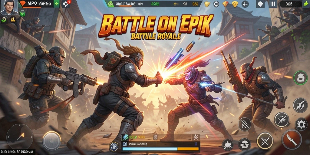 Tampilan seru dalam pertandingan Battle Royale MPO666.