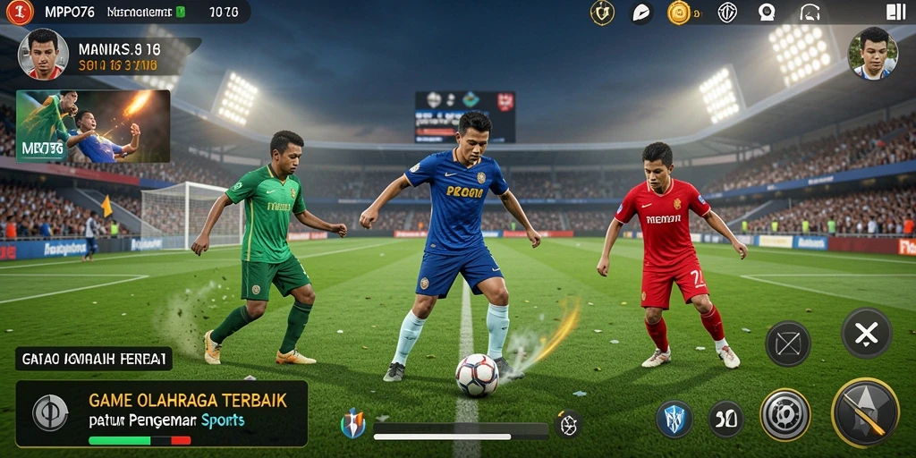 Screenshot game MPO76 menampilkan aksi seru dalam pertandingan olahraga.