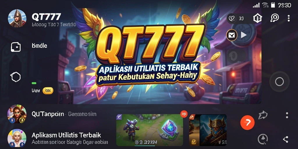 Screenshot utama QT777 menampilkan berbagai alat utilitas yang efisien.