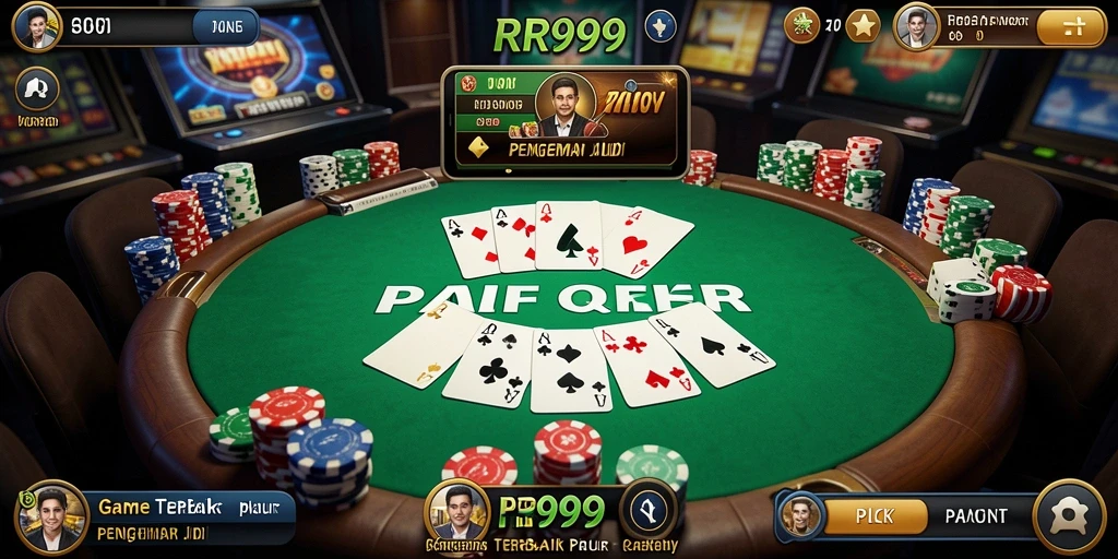 Screenshot gameplay poker menampilkan aksi seru dan grafis tajam.
