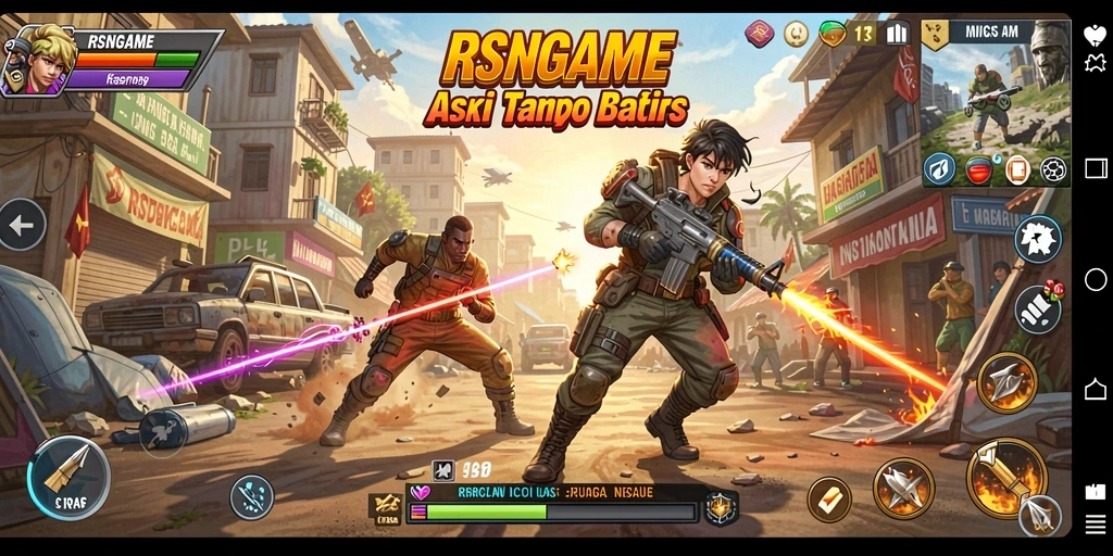 Tampilan epic dari gameplay RSNGAME yang mendebarkan.