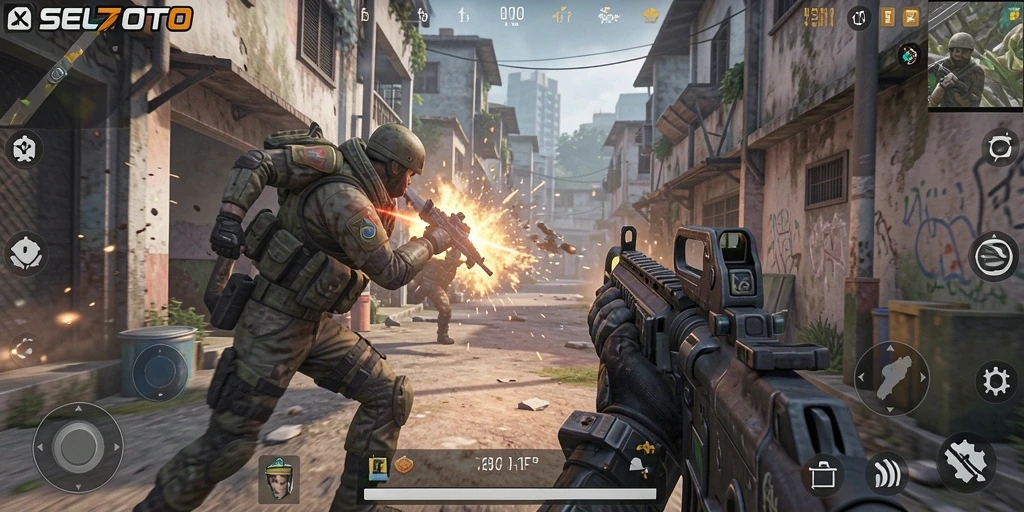 Tangkapan layar dari gameplay seru game FPS SELTOTO.