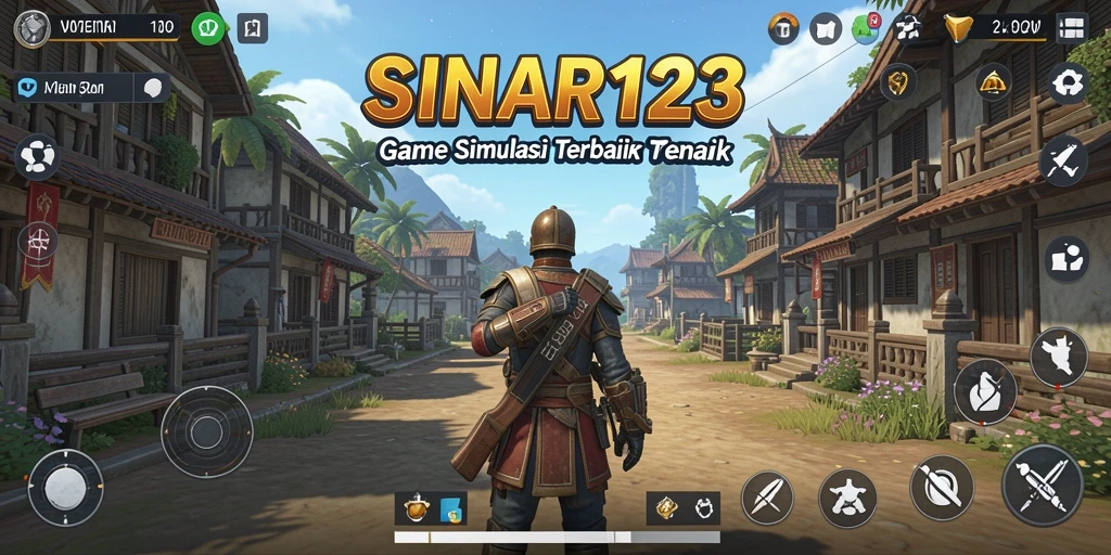 Tampilan gameplay SINAR123 yang menarik dan penuh warna.