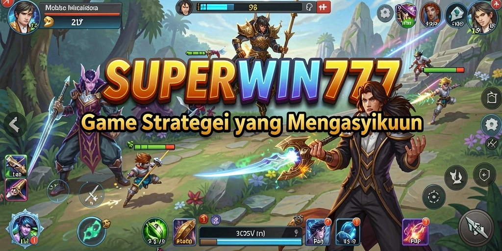 Screenshot utama dari gameplay <strong>SUPERWIN777</strong> menampilkan aksi pertempuran yang menegangkan.
