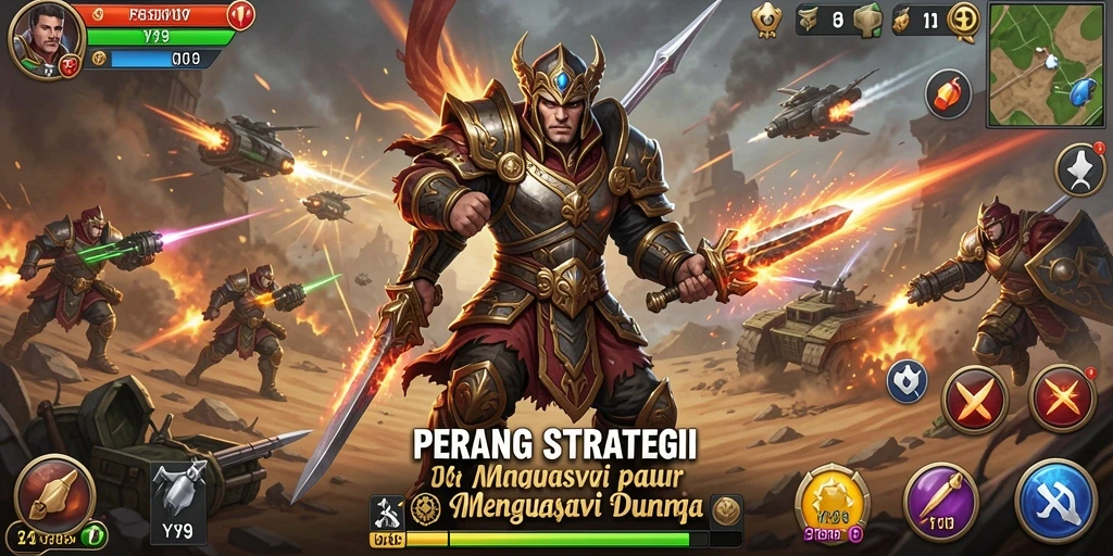Tampilan gameplay Y89 yang menegangkan dan penuh perencanaan strategis.