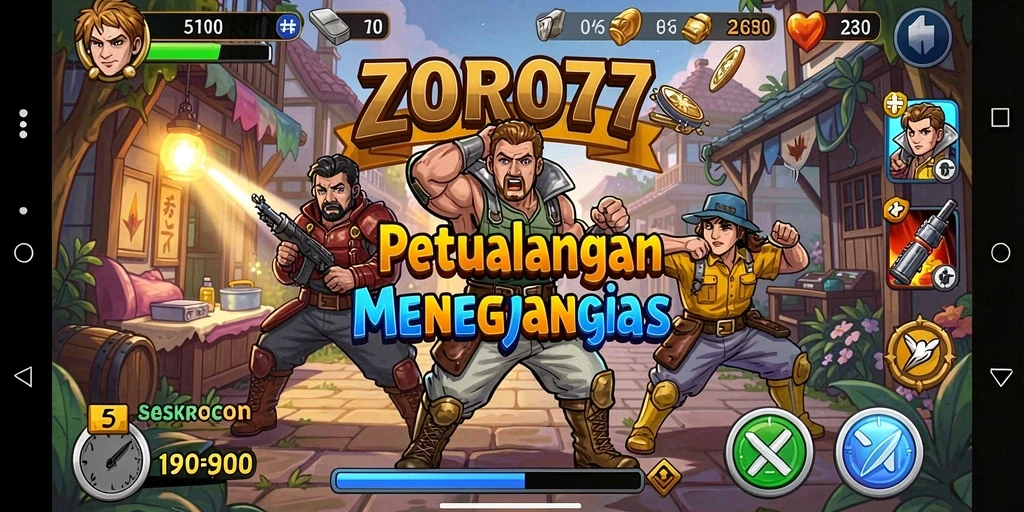 Tampilan gameplay ZORO77 yang menarik dan penuh aksi.